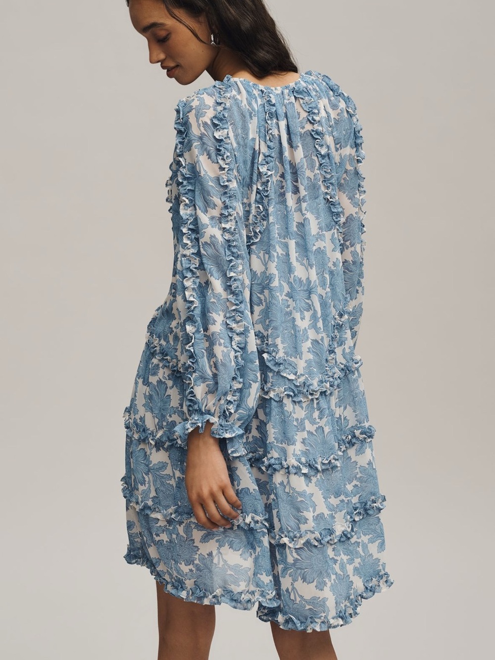 Anthropologie Ruffled Mini Dress - Picture 2 of 8